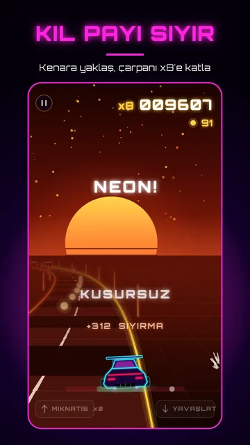 Neon Brink'te kusursuz sıyırma: NEON! ve KUSURSUZ nidaları, +312 sıyırma puanı ve x8 çarpan